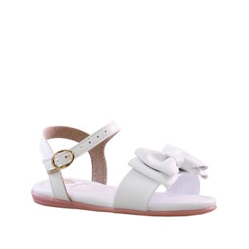Sandalia-Branca-Kids-Laco-Frontal-|-Molekinha-Tamanho--20---Cor--BRANCO-0
